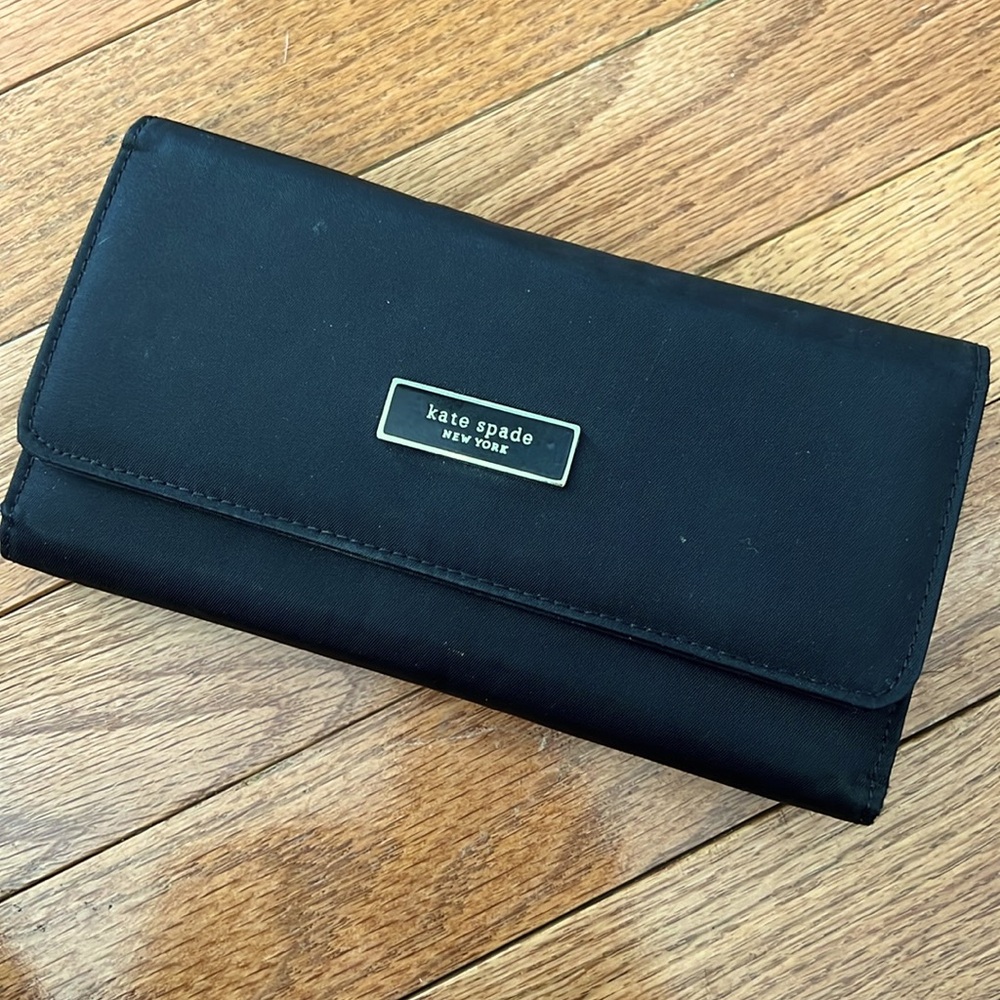 Black nylon Kate Spade Wallet